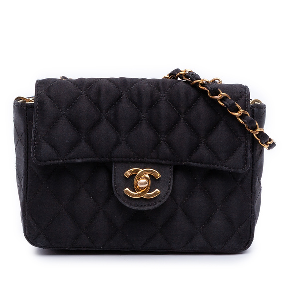 Chanel Handbags - Pre-Loved Chanel Mini Square Classic Satin Single Flap